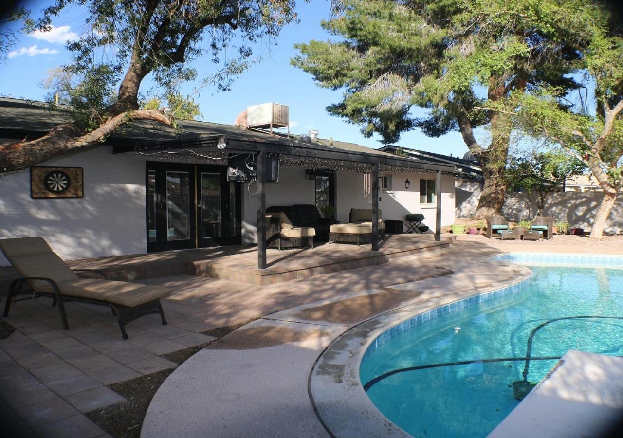 Tempe Escape With Heated Pool, Billiards & Firepit Fun Villa Exterior photo